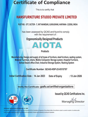 Hans Furniture Certificate